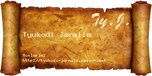 Tyukodi Jarmila névjegykártya